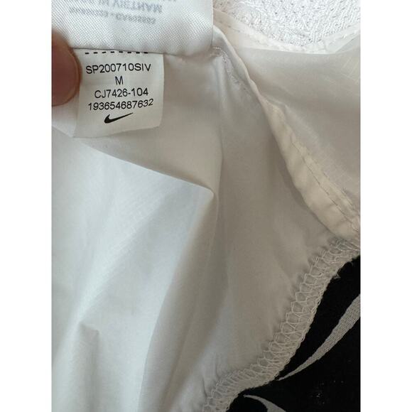 Girls 2007 Cropped Nike Windbreaker Jacket Zip-Up Hoodie Size Medium - Picture 9 of 11